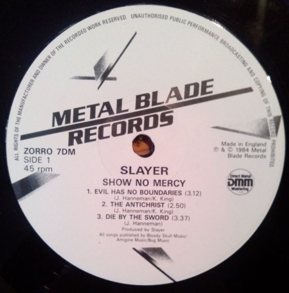 Slayer - Show No Mercy | Metal Blade Records (ZORRO 7DM) - 4 Slayer - Show No Mercy | Metal Blade Records (ZORRO 7DM) - 4