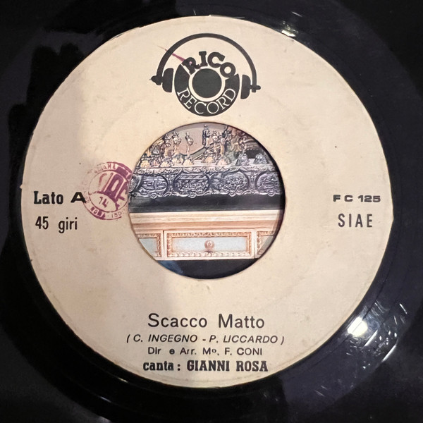 Gianni Rosa - Scacco Matto / La Gonna Con Lo Spacco | Rico Record Sound (FC 125) - 3