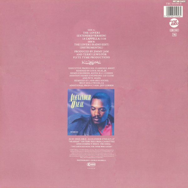 Alexander O'Neal - The Lovers | Tabu Records (6515959 8) - 2 Alexander O'Neal - The Lovers | Tabu Records (6515959 8) - 2