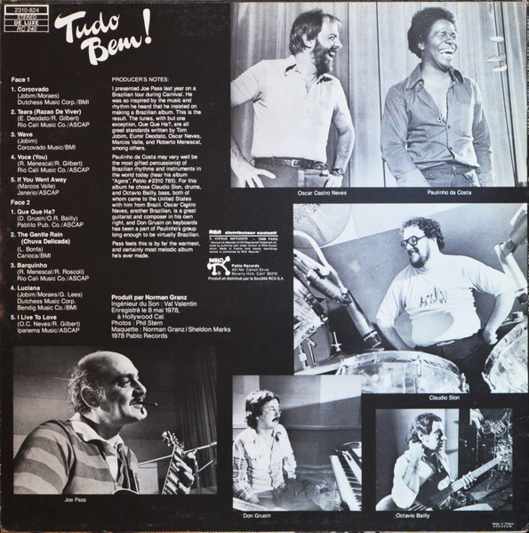 Joe Pass And Paulinho Da Costa - Tudo Bem! | Pablo Records (2310 824) - 2