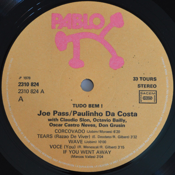 Joe Pass And Paulinho Da Costa - Tudo Bem! | Pablo Records (2310 824) - 3