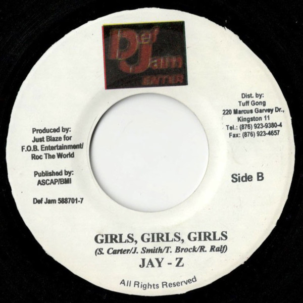 Jay-Z - Izzo (H.O.V.A) / Girls,Girls,Girls | Def Jam Recordings (588701-7) - 2