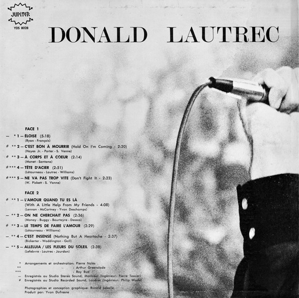 Donald Lautrec - Donald Lautrec [Vinyl] | Jupiter (YDS 8028) - 3