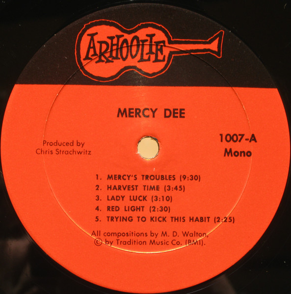 Mercy Dee Walton - Mercy Dee | Arhoolie Records (F1007) - 3