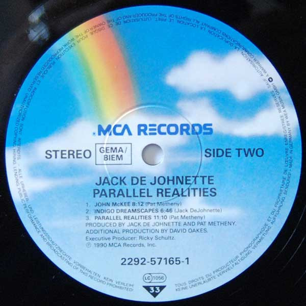 Jack DeJohnette - Parallel Realities | MCA Records (2292-57165-1) - 4 Jack DeJohnette - Parallel Realities | MCA Records (2292-57165-1) - 4