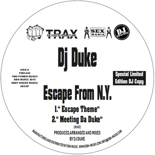 DJ Duke - Escape From N.Y. | Power Music Records (PMD-040)