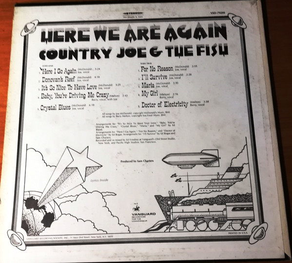 Country Joe And The Fish - Here We Are Again | Vanguard (VSD 79299) - 2