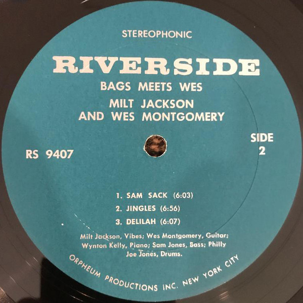 Milt Jackson And Wes Montgomery - Bags Meets Wes! | Riverside Records (RS 9407) - 4 Milt Jackson And Wes Montgomery - Bags Meets Wes! | Riverside Records (RS 9407) - 4