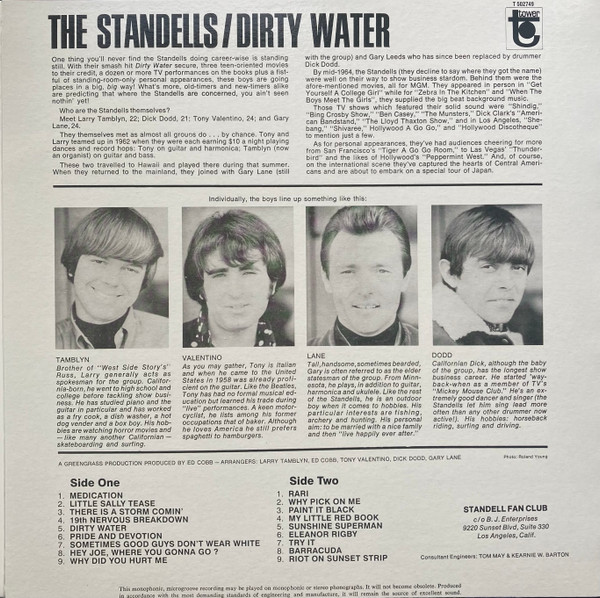 The Standells - Dirty Water | Tower (T 502749) - 2 The Standells - Dirty Water | Tower (T 502749) - 2
