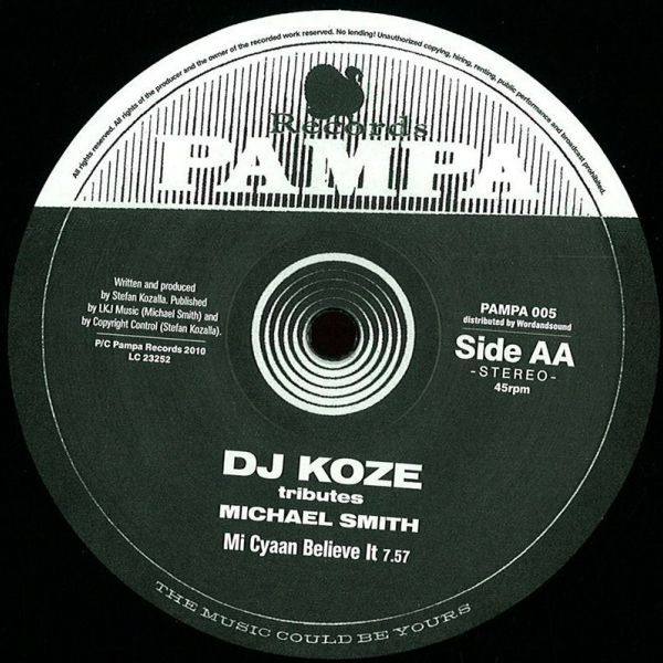 Nathan Fake / DJ Koze Tributes Michael Smith - Xmas Rush / Mi Cyaan Believe It | Pampa Records (PAMPA 005) - 2