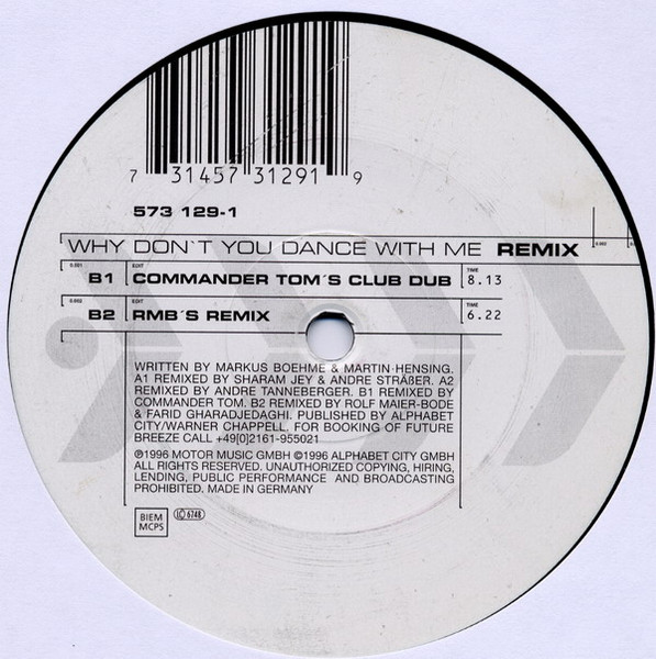 Future Breeze - Why Don't You Dance With Me (Remix) | Urban (573 129-1) - main Future Breeze - Why Don't You Dance With Me (Remix) | Urban (573 129-1) - main