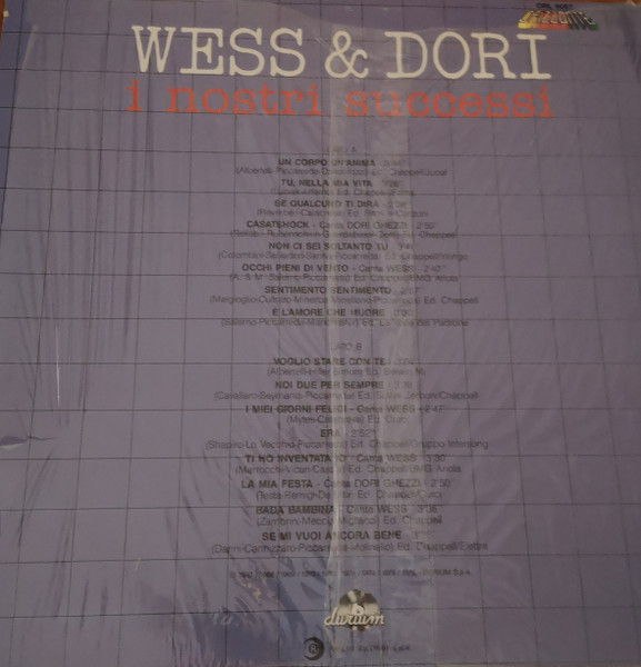 Wess And Dori Ghezzi - I Nostri Successi | Durium (ORL 9067) - 2 Wess And Dori Ghezzi - I Nostri Successi | Durium (ORL 9067) - 2