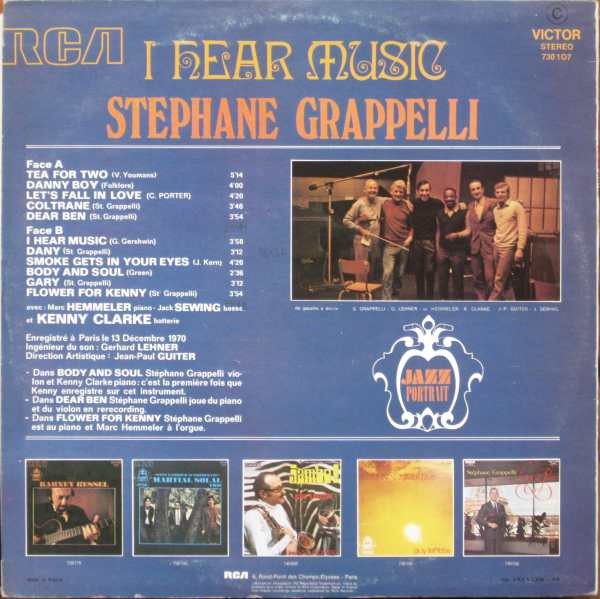 Stéphane Grappelli - I Hear Music | RCA Victor (730.107) - 2 Stéphane Grappelli - I Hear Music | RCA Victor (730.107) - 2
