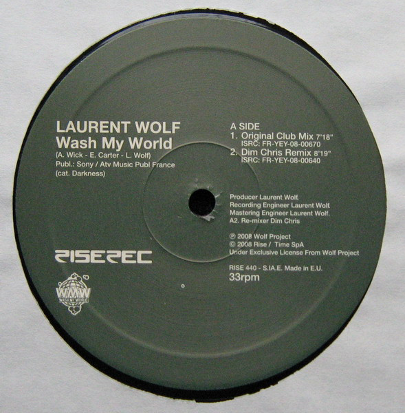 Laurent Wolf - Wash My World | Rise (RISE 440) - 3