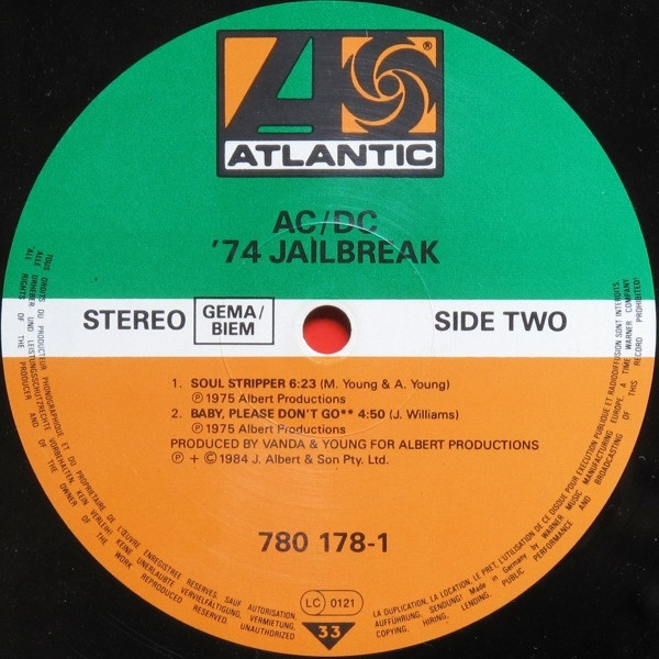 AC/DC - '74 Jailbreak | Atlantic (780 178-1) - 4