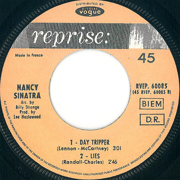 Nancy Sinatra - These Boots Are Made For Walkin' | Reprise Records (RVEP 60 085) - 4