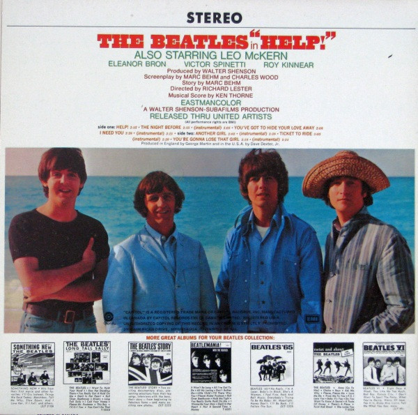 The Beatles - Help! (Original Motion Picture Soundtrack) | Capitol Records (SMAS-2386) - 3 The Beatles - Help! (Original Motion Picture Soundtrack) | Capitol Records (SMAS-2386) - 3