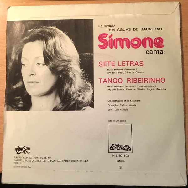 Simone de Oliveira - Sete Letras | Alvorada (N-S-97-108) - 2
