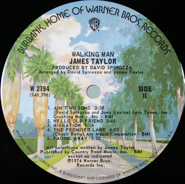 James Taylor - Walking Man | Warner Bros. Records (W 2794) - 4