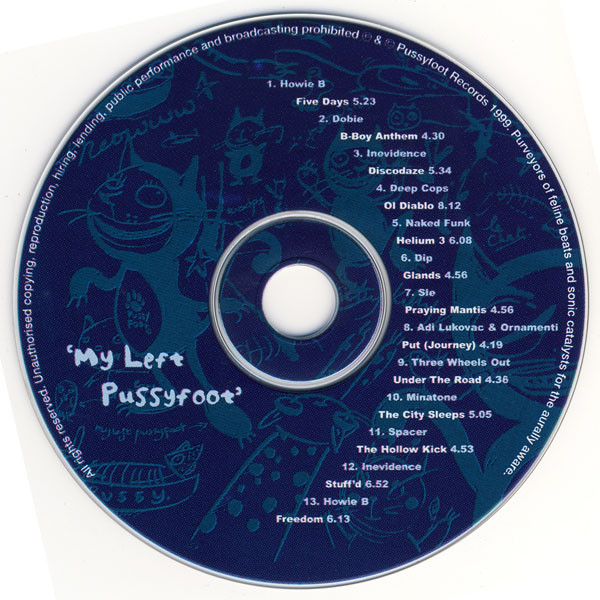 Various - My Left Pussyfoot | Pussyfoot (PUSSY CDLP013) - 3