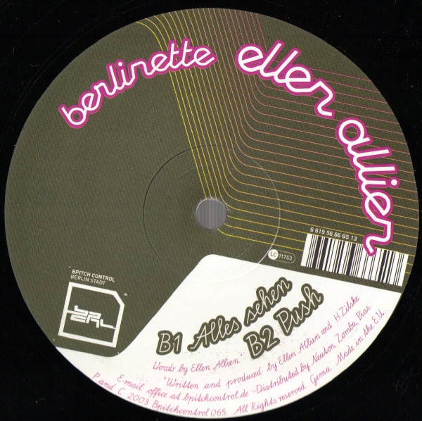 Ellen Allien - Berlinette | BPitch Control (BPC 065) - 4 Ellen Allien - Berlinette | BPitch Control (BPC 065) - 4