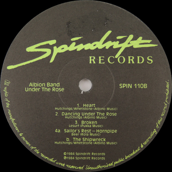 The Albion Band - Under The Rose | Spindrift Records (SPIN 110)