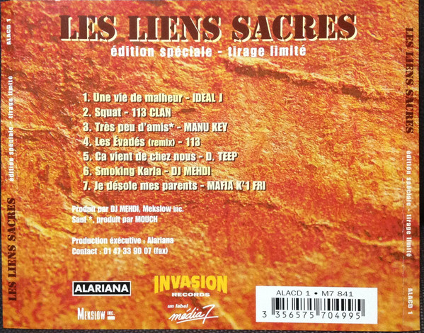 Various - Les Liens Sacrés - Le Sol, Le Sang, La Rue | Alariana (ALACD 1) - 4