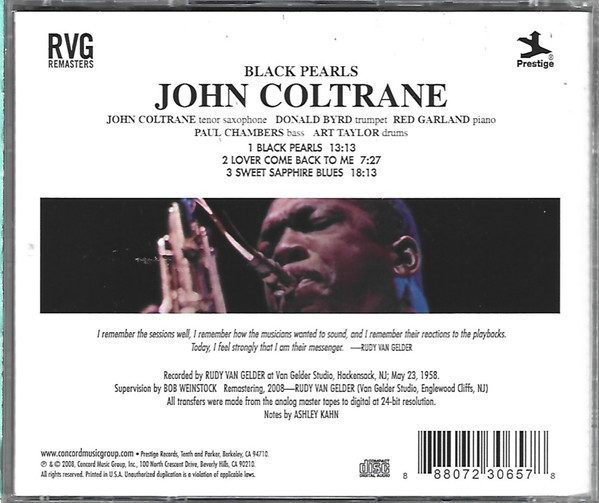 John Coltrane - Black Pearls | Prestige (PRCD-30657) - 2