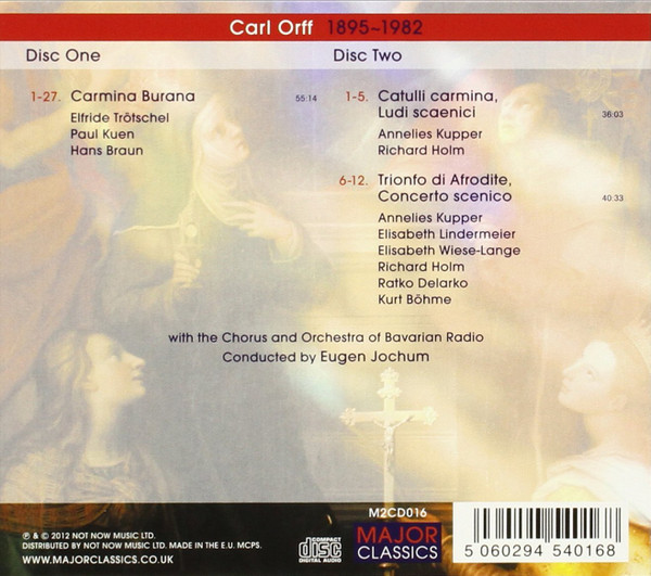 Carl Orff - Chor Des Bayerischen Rundfunks And Symphonie-Orchester Des Bayerischen Rundfunks , Eugen Jochum - Carmina Burana | Major Classics (M2CD016) - 2
