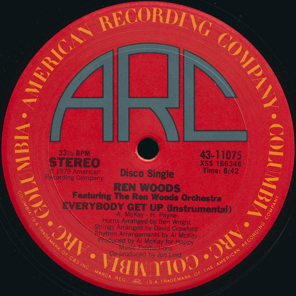 Ren Woods - Everybody Get Up | ARC (43-11075) - 2