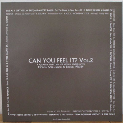 Various - Can You Feel It? Vol.2 (Modern Soul, Disco & Boogie 1976-84) | Tramp Records (TRLP-9084BONUS7) - 2
