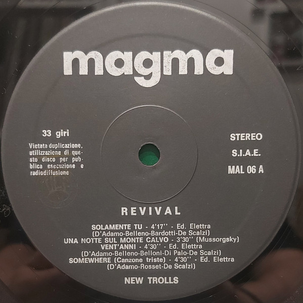 New Trolls - Revival | Magma (MAL 06) - 3 New Trolls - Revival | Magma (MAL 06) - 3