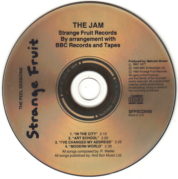 The Jam - The Peel Sessions | Strange Fruit (SFPSCD080) - 3