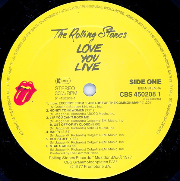 The Rolling Stones - Love You Live | Rolling Stones Records (CBS 450208 1) - 3 The Rolling Stones - Love You Live | Rolling Stones Records (CBS 450208 1) - 3