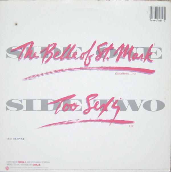 Sheila E. - The Belle Of St. Mark (12") [Vinyl] | Warner Bros. Records (0-20285) - 2