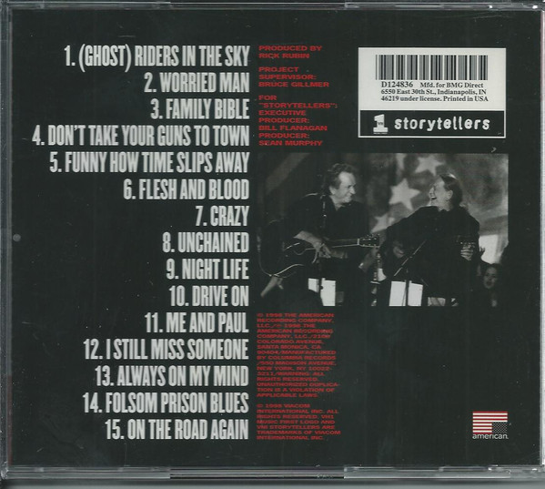 Johnny Cash & Willie Nelson - VH1 Storytellers | American Recordings (CK 69416) - 2 Johnny Cash & Willie Nelson - VH1 Storytellers | American Recordings (CK 69416) - 2