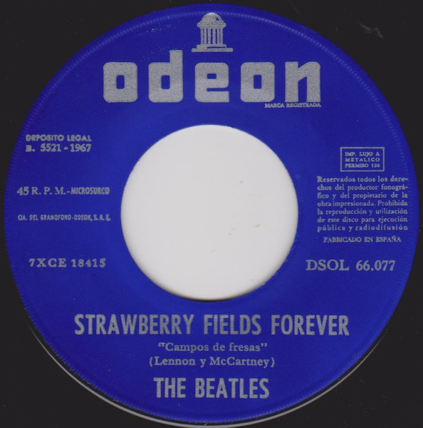 The Beatles - Strawberry Fields Forever / Penny Lane - Vinilo 7" | Odeon (DSOL 66.077) - 3 The Beatles - Strawberry Fields Forever / Penny Lane - Vinilo 7" | Odeon (DSOL 66.077) - 3