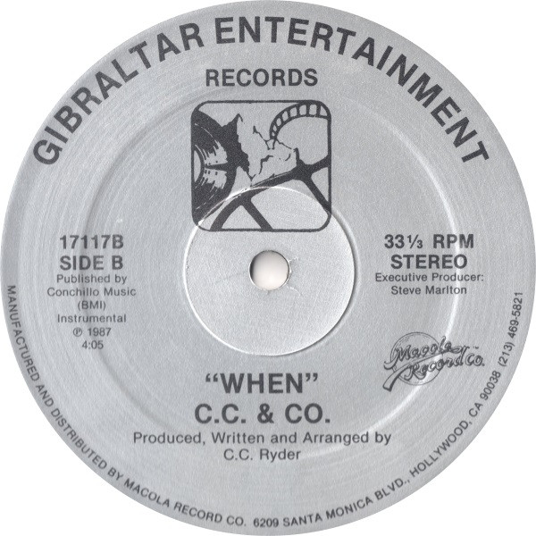 C.C. & Co. - When | Gibraltar Entertainment (17117) - 2