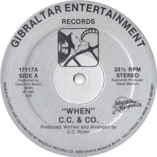 C.C. & Co. - When | Gibraltar Entertainment (17117) - main