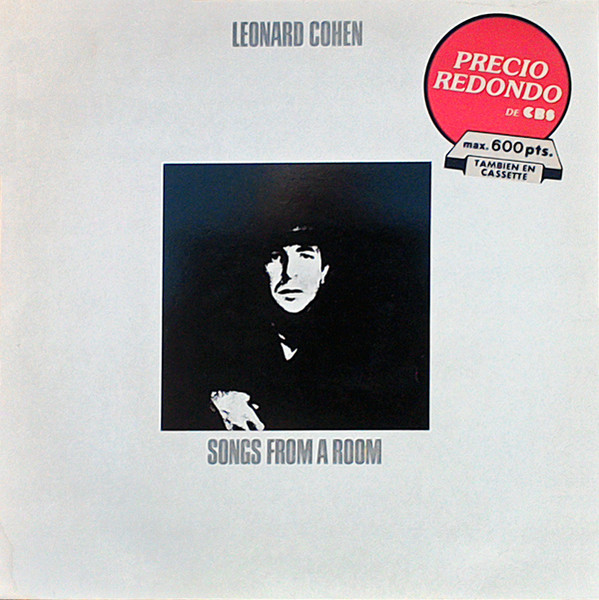 Leonard Cohen - Songs From A Room = Canciones Desde Una Habitación | CBS (CBS 32074) - main