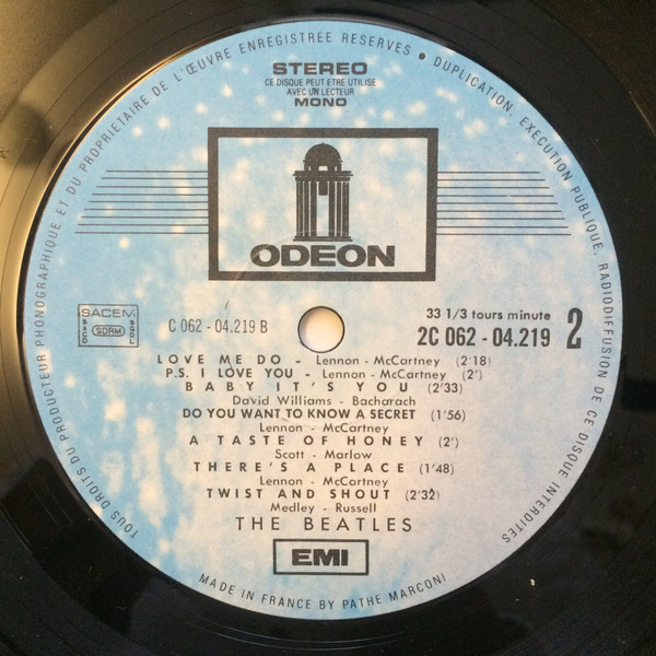 The Beatles - N 1 Les Beatles | Odeon (2C 062 04219) - 4 The Beatles - N 1 Les Beatles | Odeon (2C 062 04219) - 4
