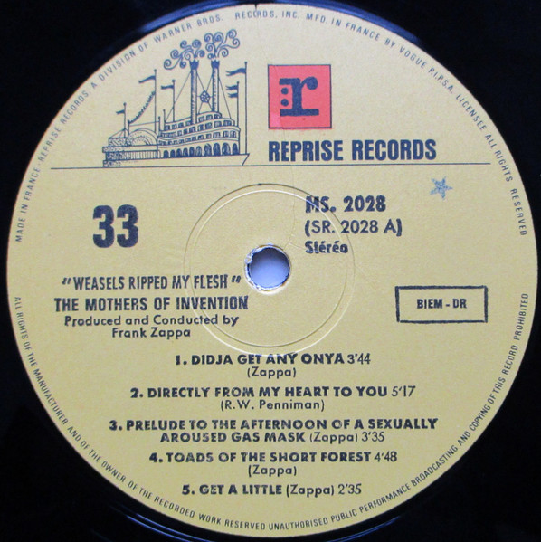 The Mothers - Weasels Ripped My Flesh | Reprise Records (MS. 2028) - 3 The Mothers - Weasels Ripped My Flesh | Reprise Records (MS. 2028) - 3