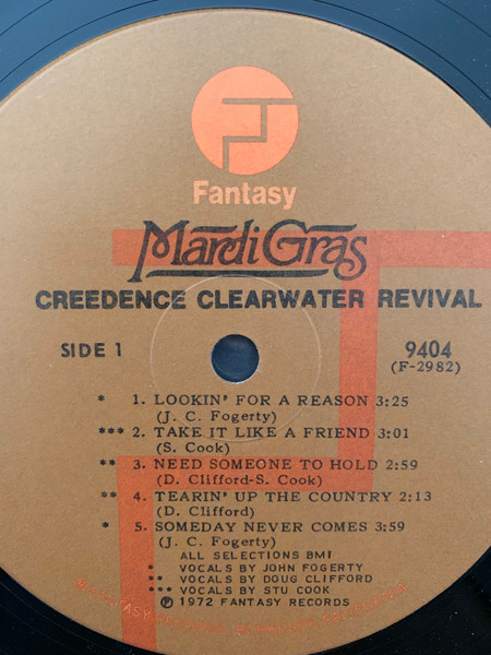 Creedence Clearwater Revival - Mardi Gras | Fantasy (9404) - 3 Creedence Clearwater Revival - Mardi Gras | Fantasy (9404) - 3