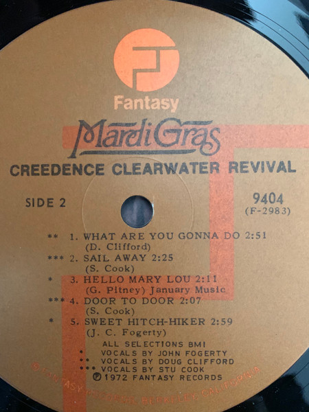 Creedence Clearwater Revival - Mardi Gras | Fantasy (9404) - 4 Creedence Clearwater Revival - Mardi Gras | Fantasy (9404) - 4