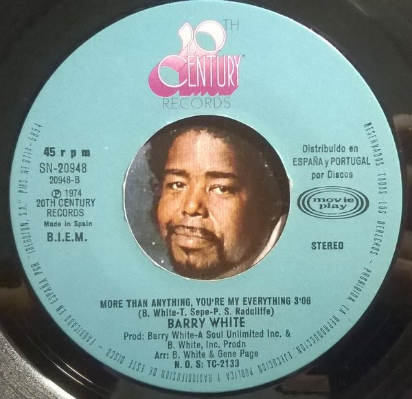 Barry White - Tu Eres El Principio, El Fin Y Todo Para Mi = You're The First, The Last, My Everything | 20th Century Records (SN-20948) - 4