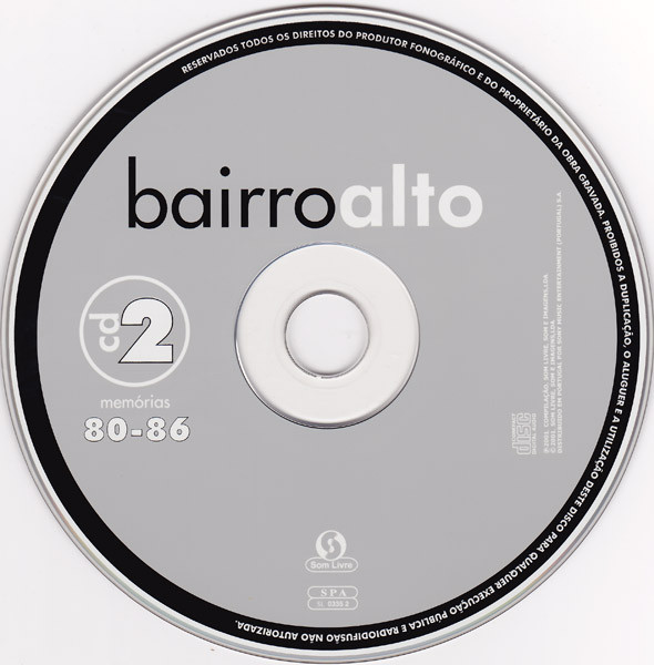 Various - Bairro Alto - Memórias 80-86 | Som Livre (SL 0335 2) - 2 Various - Bairro Alto - Memórias 80-86 | Som Livre (SL 0335 2) - 2