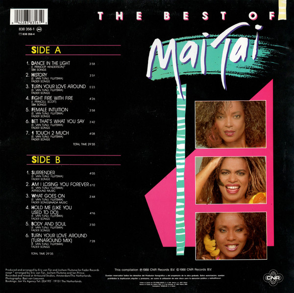 Mai Tai - The Best Of | CNR (838 356-1) - 2
