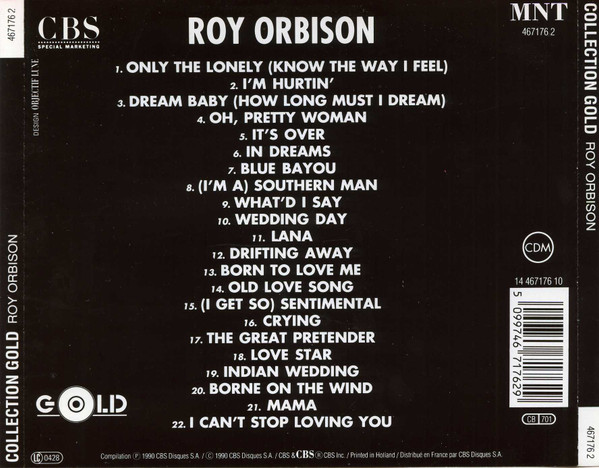 Roy Orbison - Collection Gold | CBS Special Marketing (467176 2) - 2