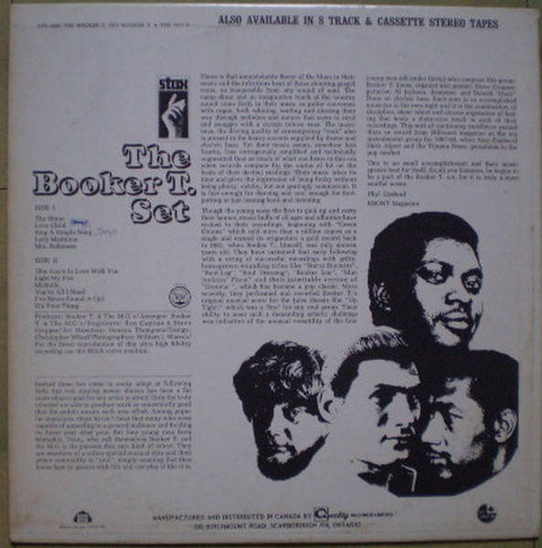 Booker T & The MG's - The Booker T. Set [Vinyl] | Stax (STS 2009) - 2