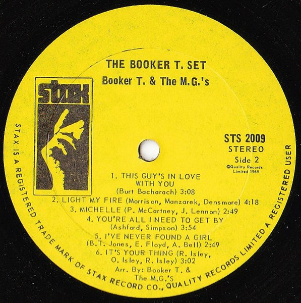 Booker T & The MG's - The Booker T. Set [Vinyl] | Stax (STS 2009) - 4